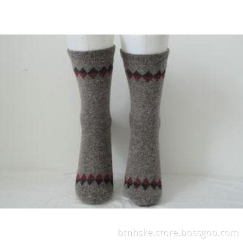 Breathable Unisex Cotton Wool Socks Mid Calf For Winter War